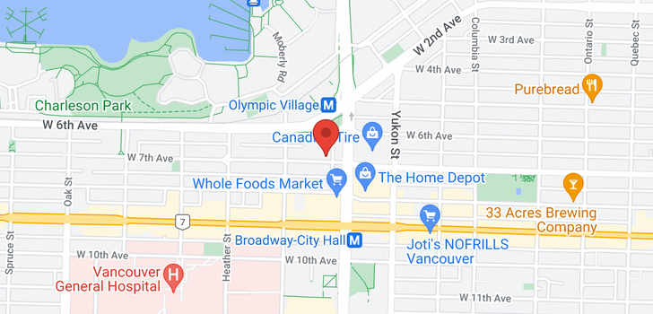 map of 125 511 W 7TH AVENUE